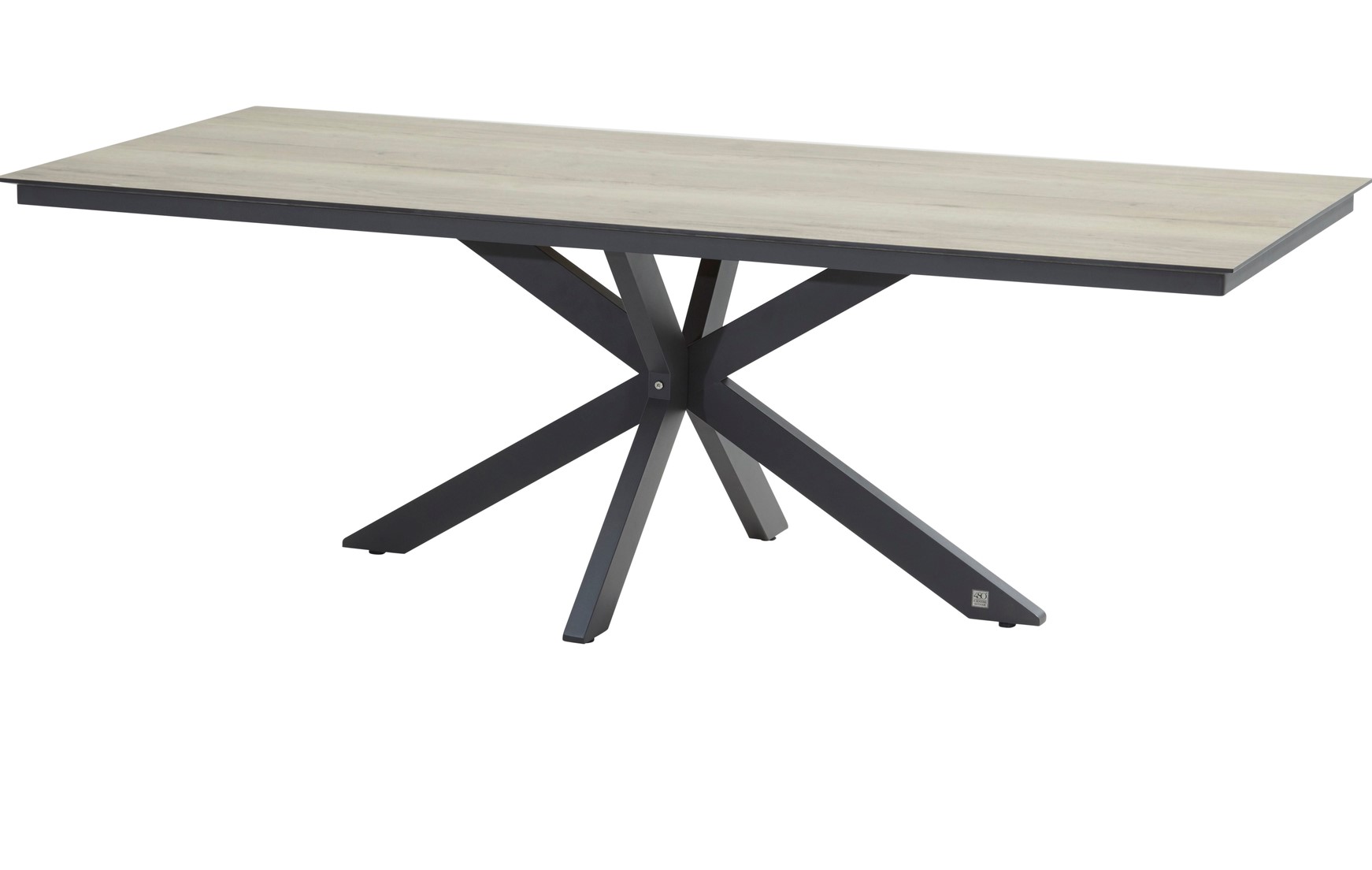 4 Seasons Outdoor Tuintafel Minerva HPL Teak Patroon